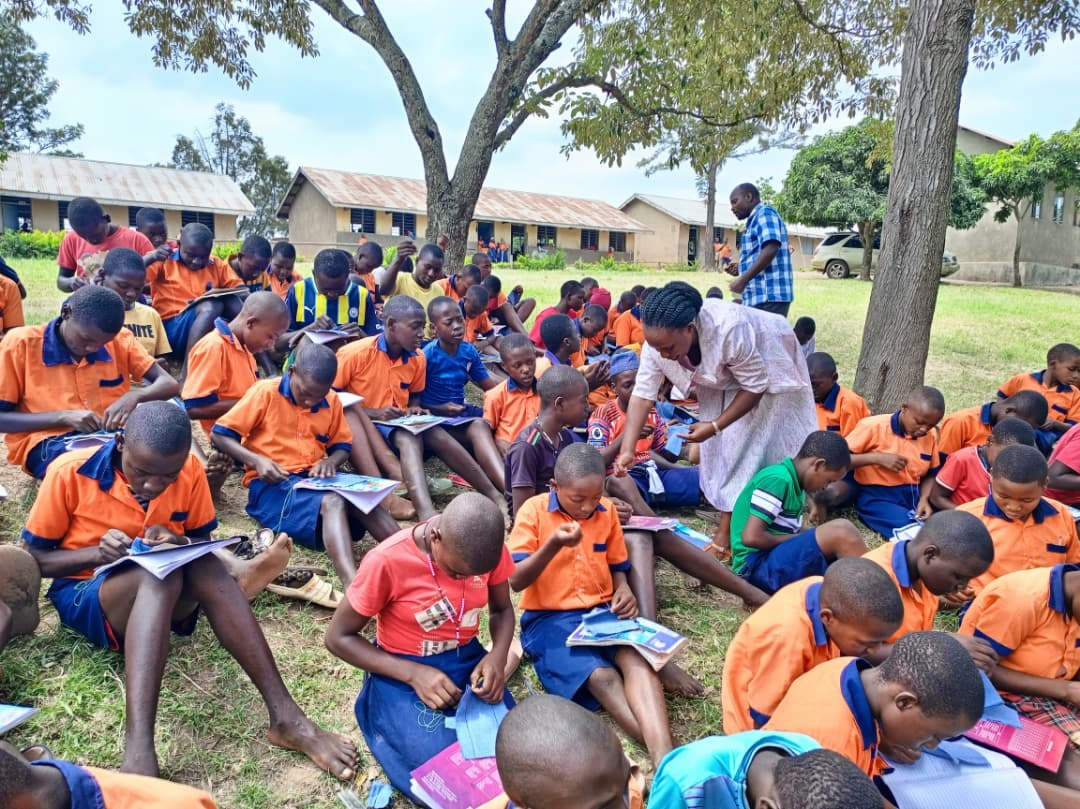 School learners participating in programme activities