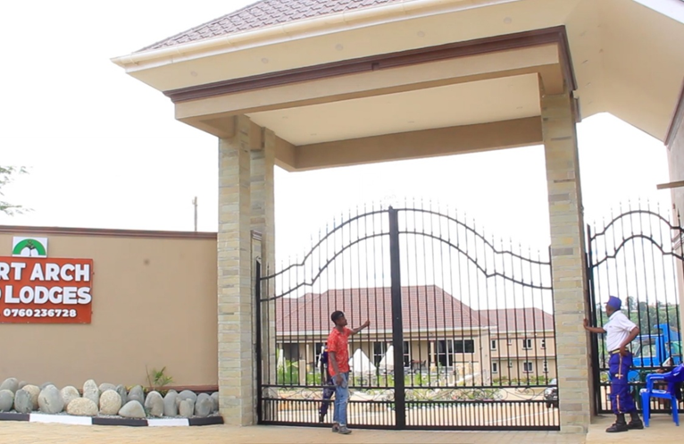 A gate produced by Seemu in Fort-Portal